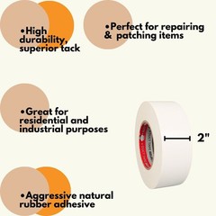 9 Mil Industrial Grade Duct Tape 2 Inch x 60 Yards White Adhesive Tape 432 Rolls