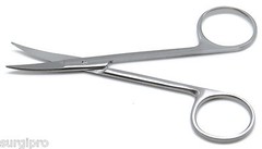 Iris Scissors Straight and Curved 4.5″ Surgical Dental Veterinary Tools Set of 2