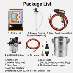 Electrostatic Powder Coating Machine Powder Coating Kits with Spraying Gun