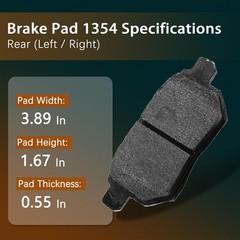 Rear 10.20″ Brake Pads Rotors Kit Toyota Corolla Matrix Prius CT200H Vibe 55159