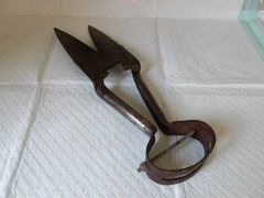Vintage Hercules Hand Held Sheep Shears Great Shape with Label.