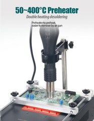 YIHUA 853AAA+ Welding Station Preheating Station Solder Iron Hot Air Gun 3 in 1