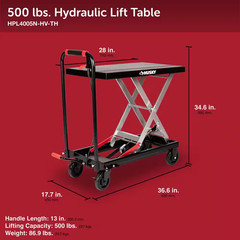 500 Lb. Hydraulic Lift Table