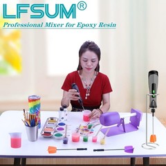 Versatile 4-Small Silicone Mixer Paddles for Stunning Paint & Resin Projects