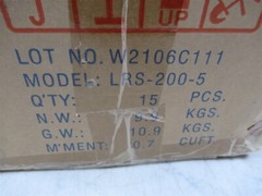 Mean Well LRS-200-5 Power Supply 200W 5V Case of 15 Units