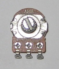 Audio (A) Taper 50k Ohm Potentiometer – 6mm (1/4″) Shaft – 1/8 Watt 50000 Ohm