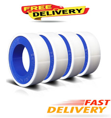 VOTMELL 4 Rolls 1/2 Inch(W) X 520 Inches(L) Teflon Plumbers Tape,Pipe Sealing &