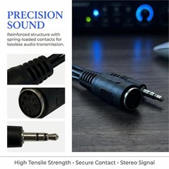 2 Pack of TypeA MIDI to 3.5mm Adapter Cable, MIDI Female to 3.5mm Male Cable,…