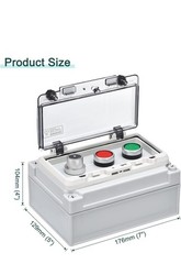 IP67 Push Button Box ABS Green Button Lock Button Selector Switch
