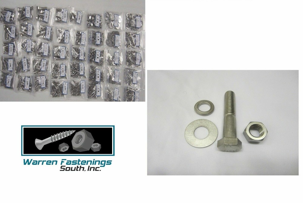 528 18-8 Stainless Steel Coarse Thread Bolt, Nut & Washer Assortment