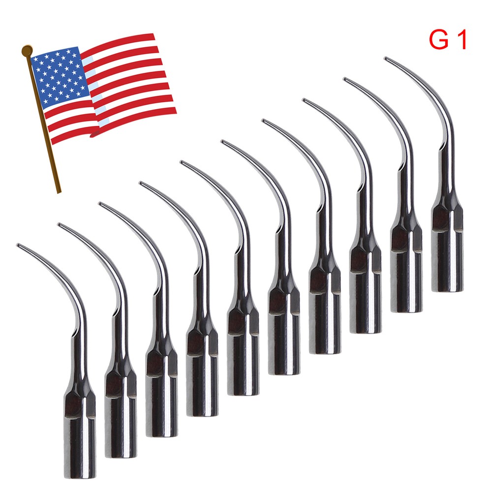 10× Dental Ultrasonic Piezo Scaler Tips fit Woodpeck EMS DTE SATELEC Handpiece