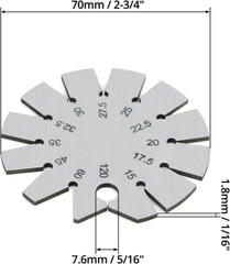 Stainless Steel Bevel Gauge – 15°-120° Knife & Axe Angle Finder | Precision Tool