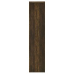 Pemberly Row Transitional 3-Shelf Engineered Wood Media Tower in Brown