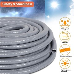 1/2″ 50ft Electrical Conduit Kit – Flexible Non-Metallic Liquid-Tight Conduit