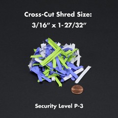 8-Sheet Crosscut Paper and Credit Card Shredder with 3.7-gallon Wastebasket