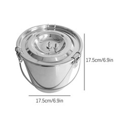 Goat Milking Machine Goat Milker 3L 304 Stainless Steel Bucket for Goat US