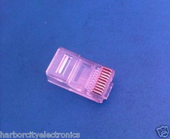 10x MP10P10C MODULAR PLUG CONNECTOR RJ45 Plug Shell 10Way 21x12x8mm Gold Contact