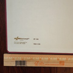Lot National Brand 87-124 USA 3-Ring Binder 4” Spine Heavy Duty Piano Hinge RED