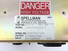Spellman PCM50P50X2572 X2572 X-Ray Power Supply