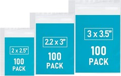 Versatile 300 PCS Assorted Plastic Bags – Mini Storage Solutions for Crafts