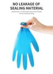 Nitrile Exam Gloves, Powder Free Medium, Blue. Case of 1,000