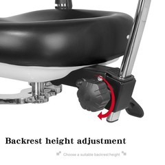 Imported PU Leather Dental 360° Mobile Dynamic Adjustable Chair with Armrest USA
