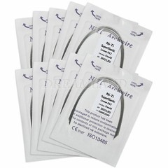 10 Packs/100pcs Dental Orthodontic Round Arch Wire Super Elastic NITI Ovoid form
