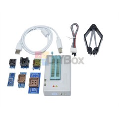 TL866II Plus Programmer TL866 USB EPROM EEPROM 7 Adapters Socket Extractor Suie