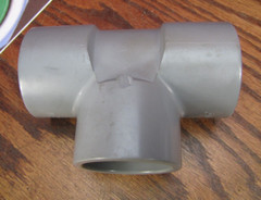 1-1/2″ TEE Pipe Fitting CPVC Eslon grey Socket Schedule 80 ASTM F439
