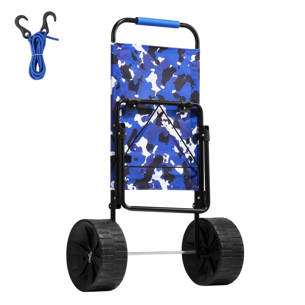Beach & Fishing Cart 69lb 15.4×15.7in 10in PE Wheels