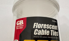 (50) NEW Gardner Bender 8″ Nylon Cable Zip Ties – FLUORESCENT GREEN – 18lbs