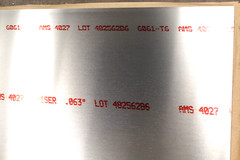 1/16″ x 8″x 23.95″ ALUMINUM 6061 Sheet Plate .063″ Thick T6 Cut New
