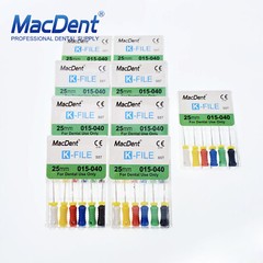 Dental Endo K-files Root Canal File 25mm Hand Files Stainless Steel #6#8#10