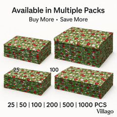 Christmas Poly Mailers 10×13 Self-Seal Shipping Bags, Waterproof & TearResistant