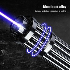New 450nm Blue Laser Pointer Pen Visible Beam Light Zoom Focus Lazer US