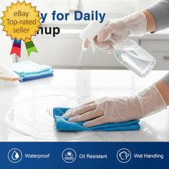 Clear Vinyl Exam Gloves Latex-Free Disposable Medical Gloves Cleaning Gloves