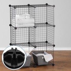 Litoexpe 36 Pcs Wire Cube 1.39 Inch (Diameter), 0.79 (Height), Black