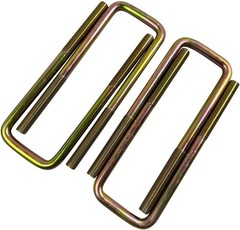 4PCS Square U-Bolts 2.5″ w/ Leaf Springs 8.75″ Long Compatible w 1988-2019 Chevy