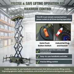 TYPHON xFlex-2037W Walk-Behind Scissor Lift 1102 lbs load capacity Electric 110V