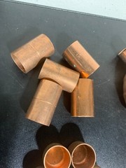 55 – NIBCO LEE EPC MUELLER 1″ COPPER FITTINGS SWEAT SOLDER. MADE IN USA
