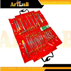 SPAY PACK KIT GERMAN PREMIUM QUALITY 101 PCS VETERINARY DENTAL SURGICAL TOOLS