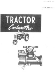 Identification Chart Marvel Schebler Tractor Carburetors Sec. 3 Massey TSX TSV