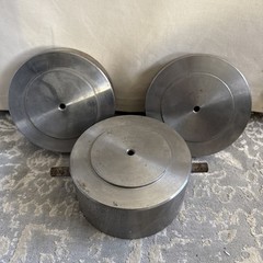 Aluminum Dead Weight 10000, 6600, 4900 Grams Laboratory 6 Inch Diameter