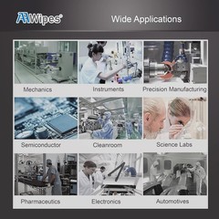 Cleanroom Wipes Nonwoven Wipes Cellulose/Polyester Blend Grade A, 68 Gram, Ba…