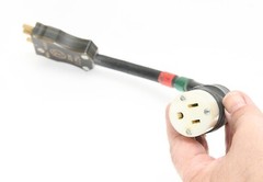 Mole-Richardson MC255G 3-Pin Plug and Connector  NICE!!!