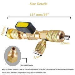 HVAC Tool AC Schrader Valve Core Remover Dual Size 5/16″&1/4″ Port Installer