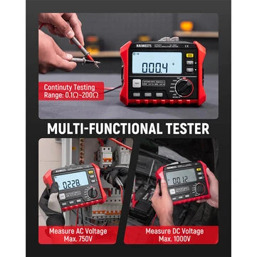 Kaiweets KE1000 Insulation Resistance Tester Megohmmeter Multimeter DAR PI 1000V