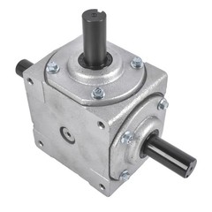 40 HP Right Angle Bevel Gearbox 3 Keyed Shafts 1:1 Ratio CW to CW CCW 1800 RPM