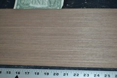 Composite Walnut Raw Wood Veneer Sheet 7 x 31 inches Engineered N5942-20