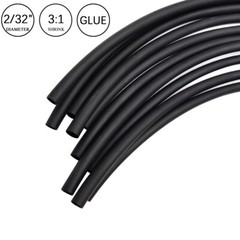 3:1 Heat Shrink Tubing Tube Black Glue Waterproof Dual Wall Wires Wrap